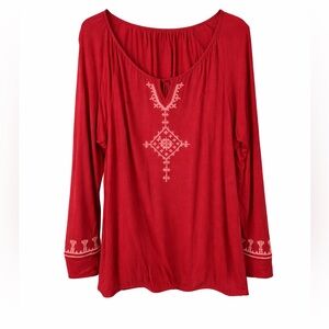 ❤️ Boho Embroidered Blouse